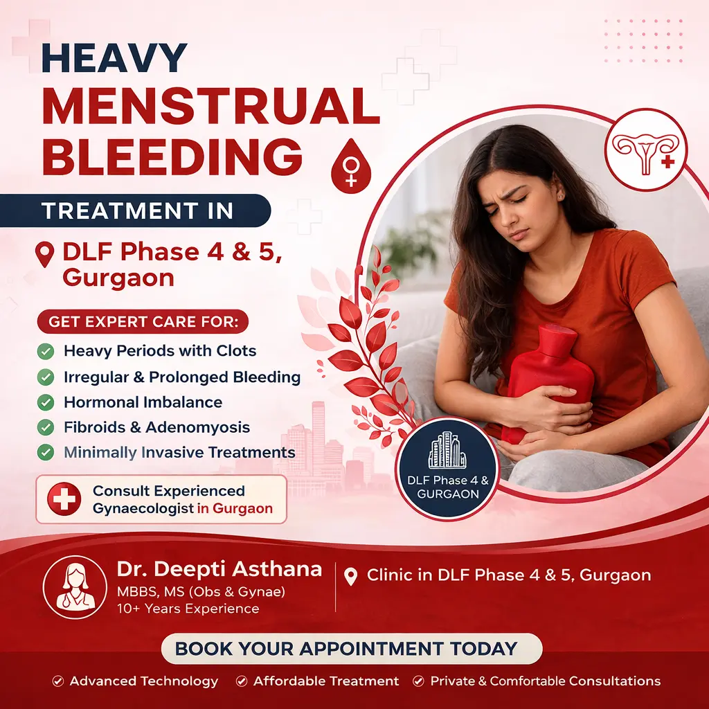Heavy Menstrual Bleeding Treatment in DLF Phase 4 &amp; 5, Gurgaon