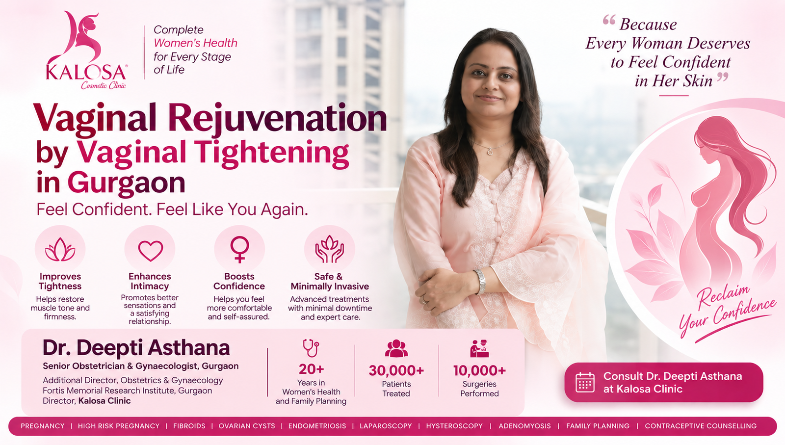 Vaginal rejuvenation and vaginal tightening in Gurgaon by Dr Deepti Asthana